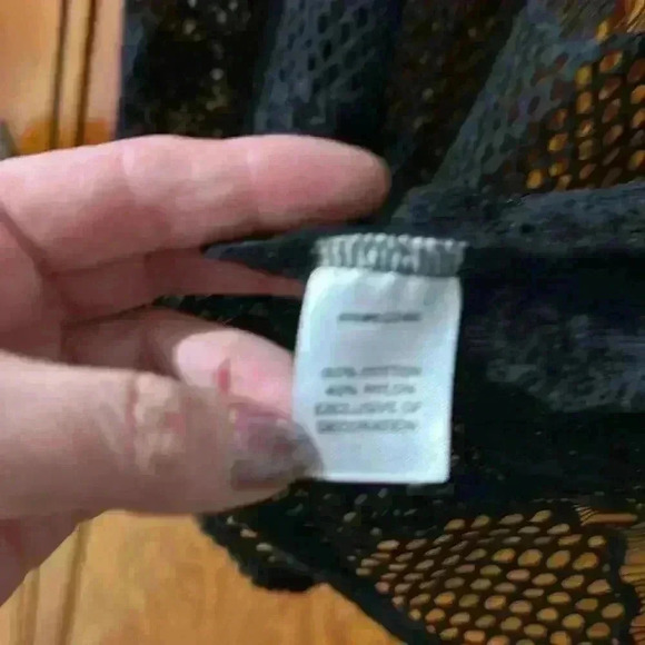 2/$15 Vanity, Black Lace Cardigan , - Picture 4 of 4